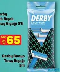 DERBY BANYO TIRAŞ BIÇAĞI 5'Lİ DERBY BANYO TIRAŞ BIÇAĞI 5'Lİ
